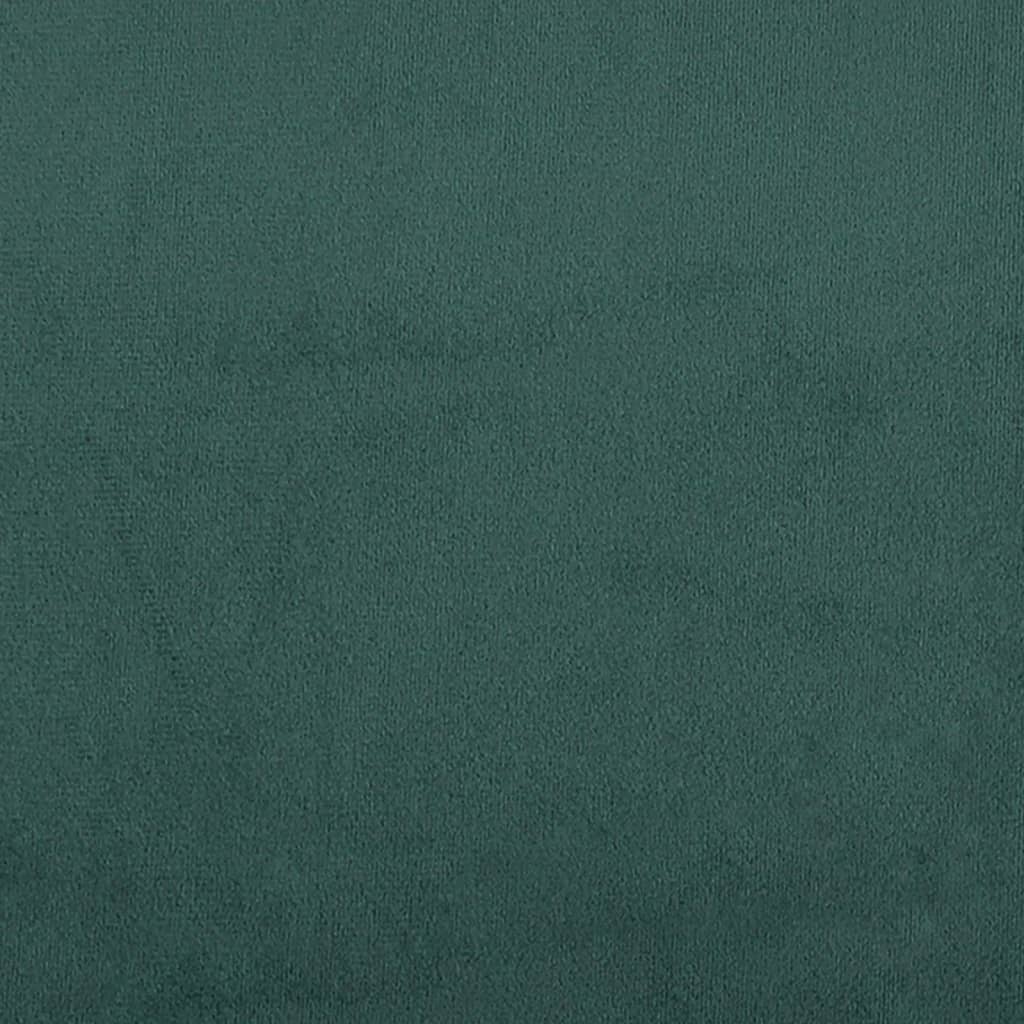 Bench dark green 108x79x79 cm velvet