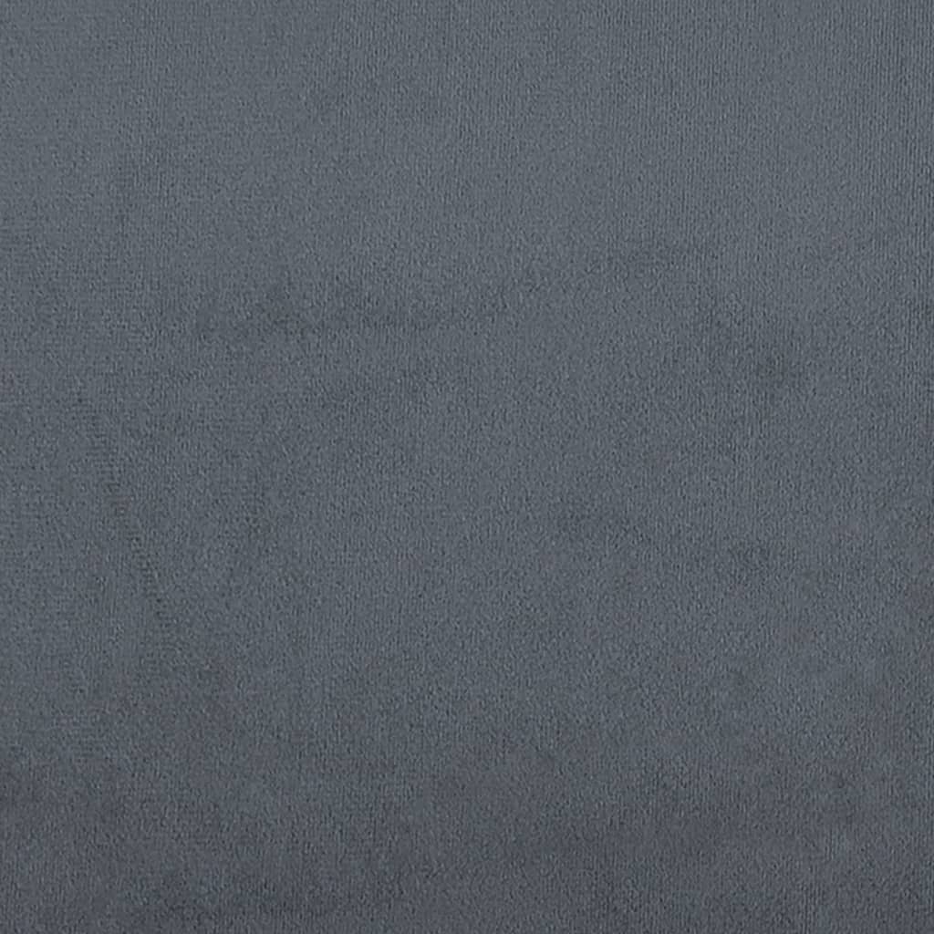 Bench dark gray 108x79x79 cm velvet