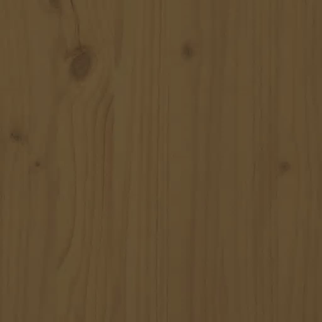 Firewood shelf honey brown 110x35x108.5 cm solid pine wood