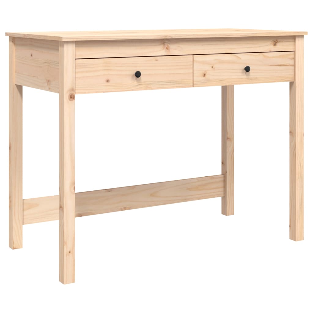 Desk with drawers 100x50x78 cm solid pine wood