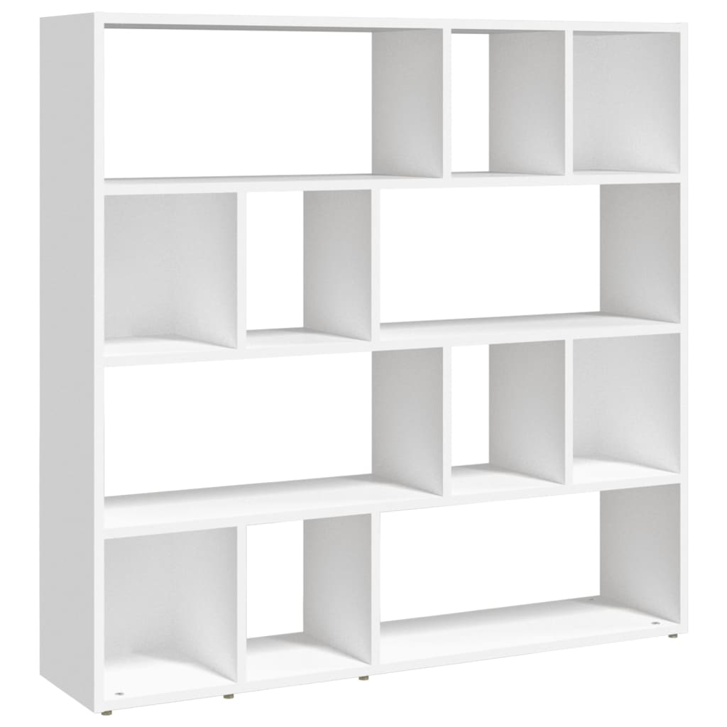 Bücherregal/Raumteiler Weiß 105x24x102 cm