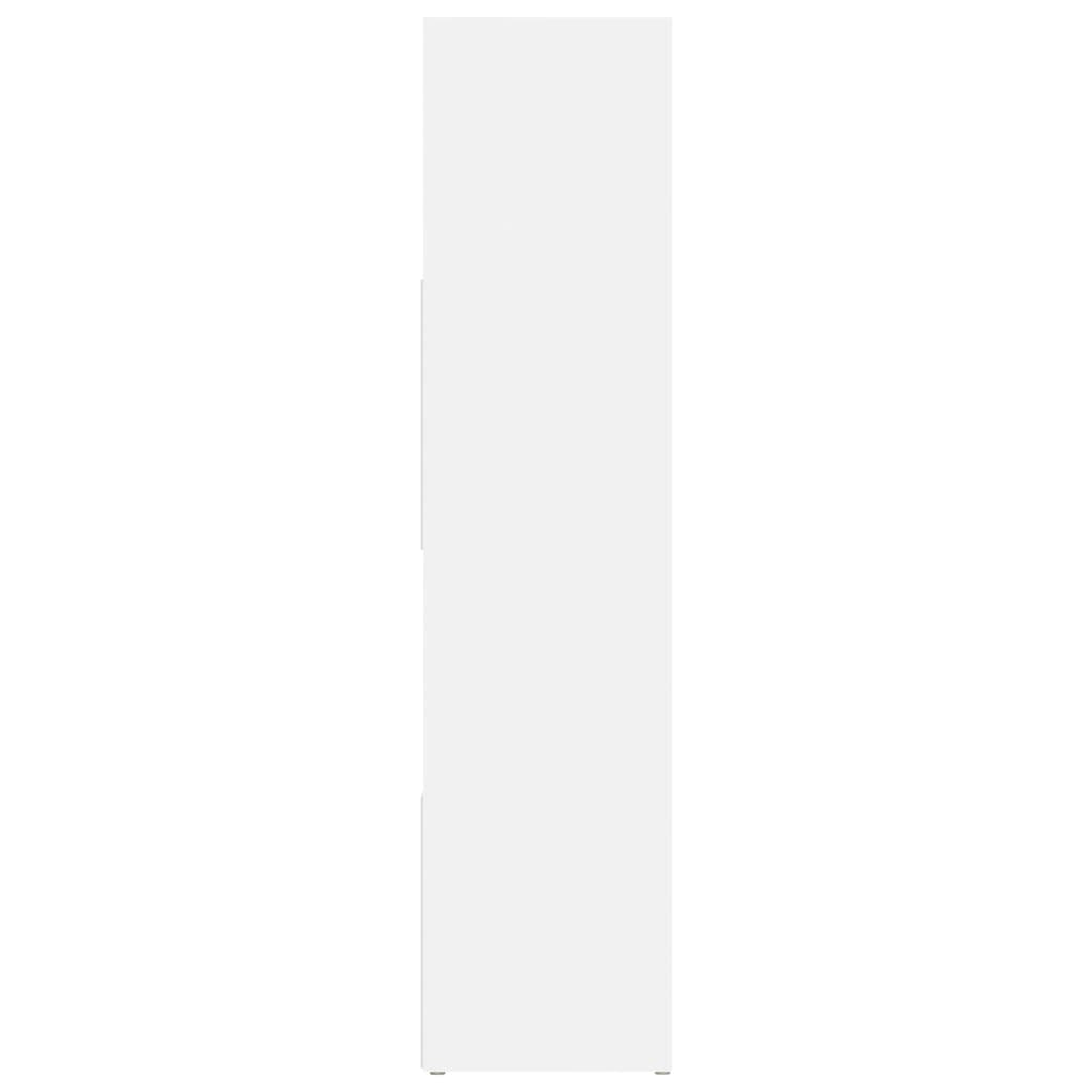Bücherregal/Raumteiler Weiß 105x24x102 cm
