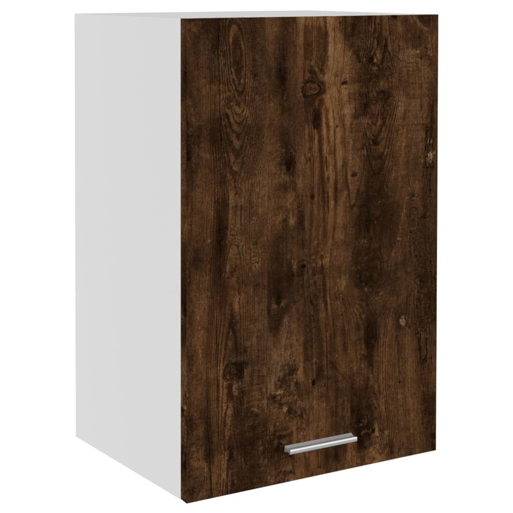 Hanging cabinet smoked oak 39.5x31x60 cm made of wood material