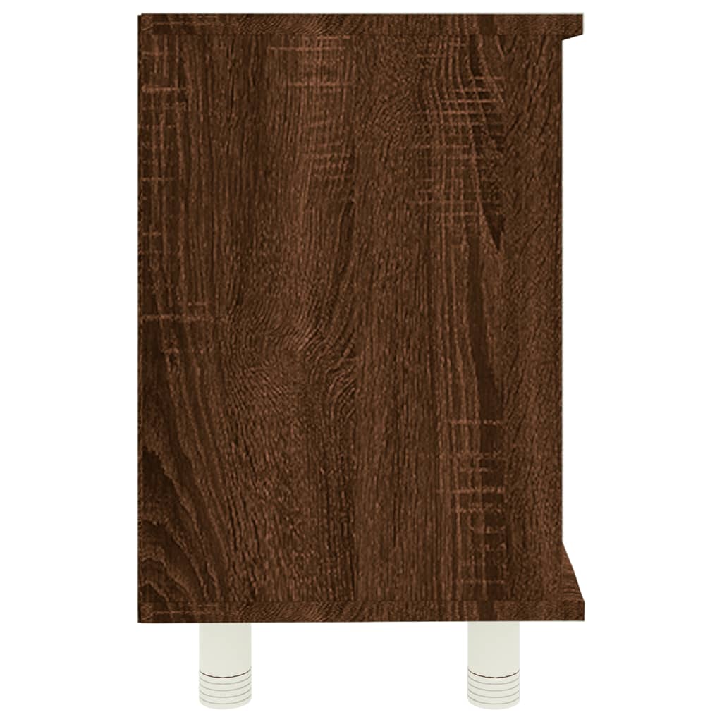 Bathroom cabinet brown oak look 60x32x53.5 cm wood material