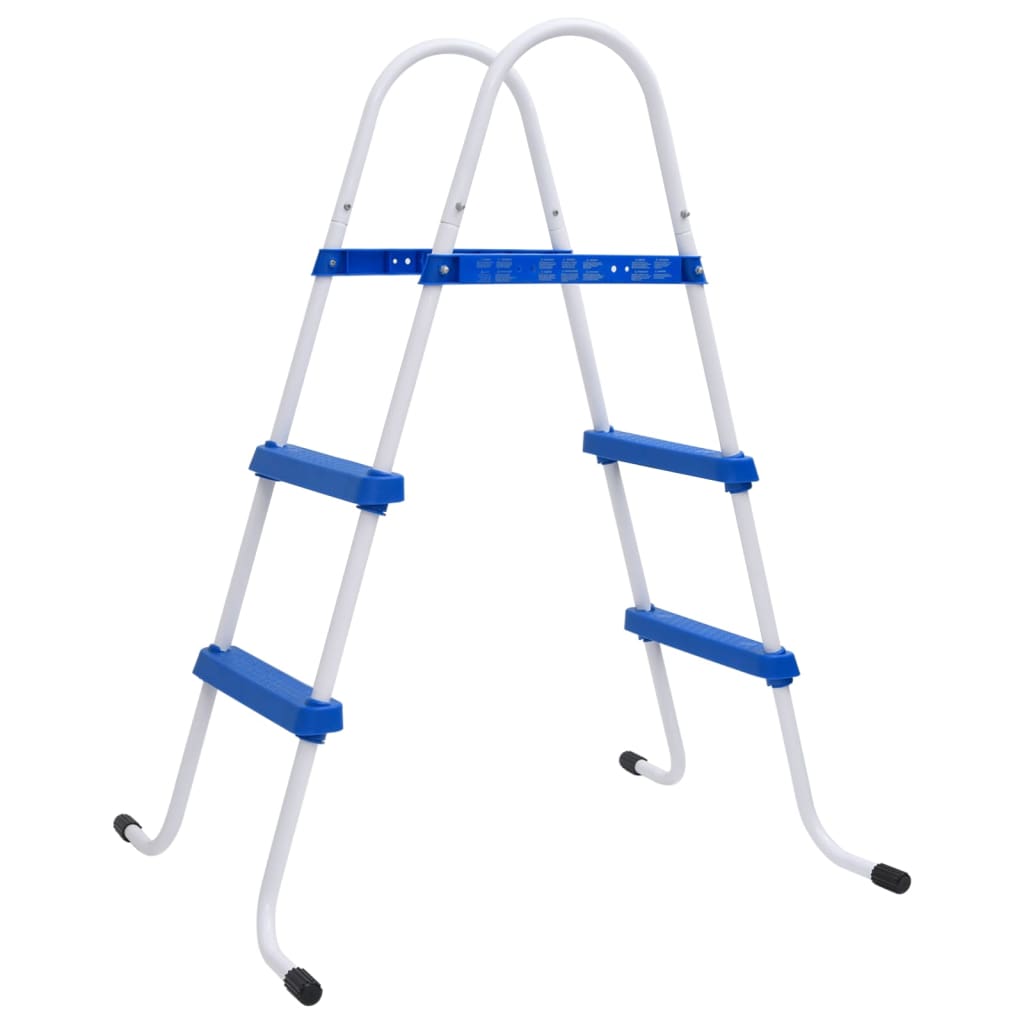 Pool ladder blue and white 84 cm steel