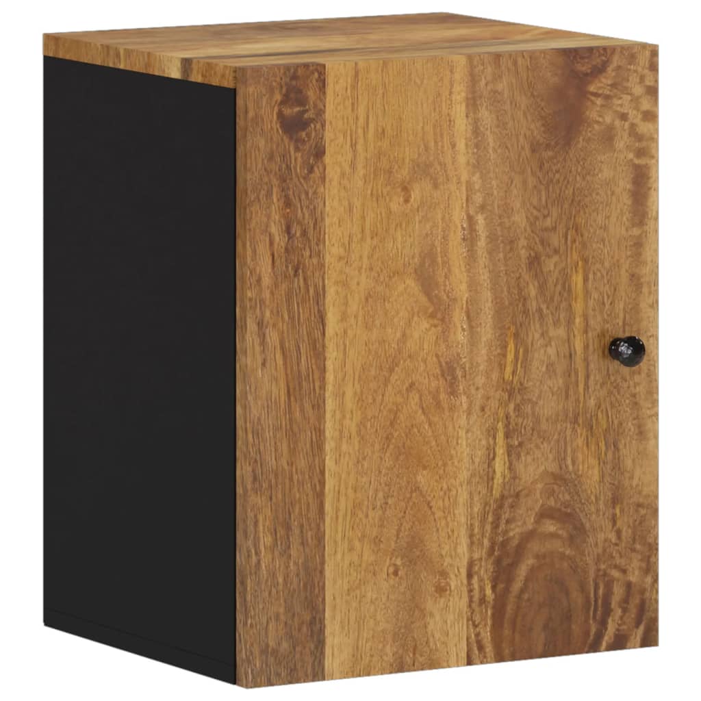 Bathroom wall cabinet 38x33x48 cm solid mango wood