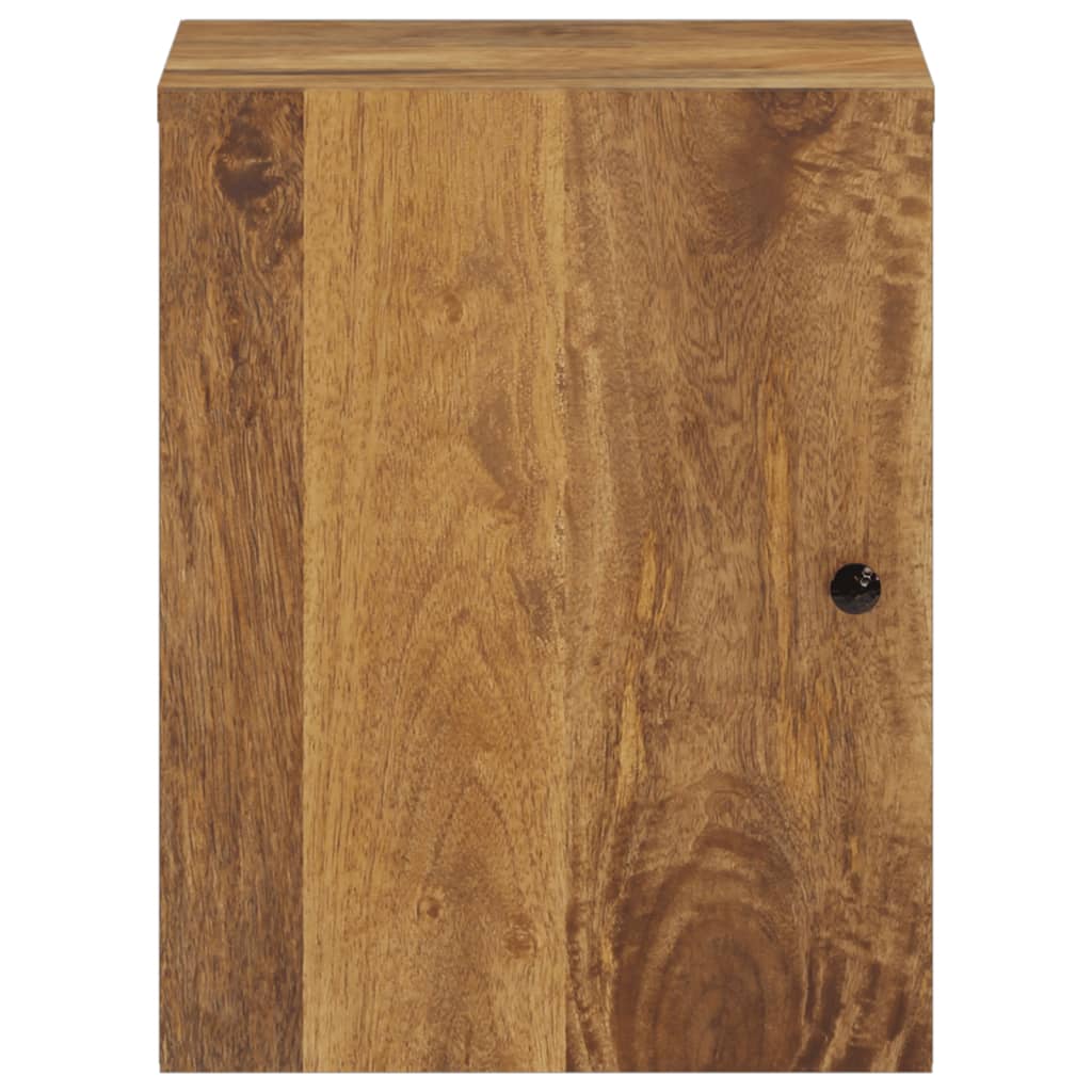 Bathroom wall cabinet 38x33x48 cm solid mango wood