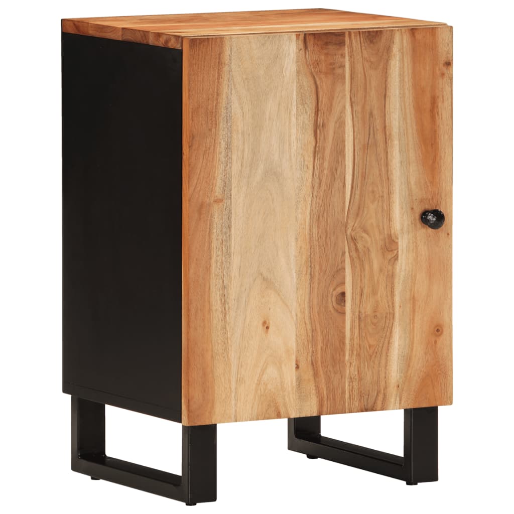 Bathroom cabinet 38x33x58 cm solid acacia wood