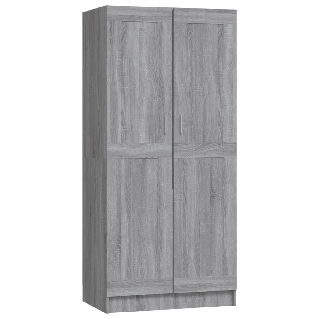 Gray Sonoma wardrobe 82.5x51.5x180 cm made of wood