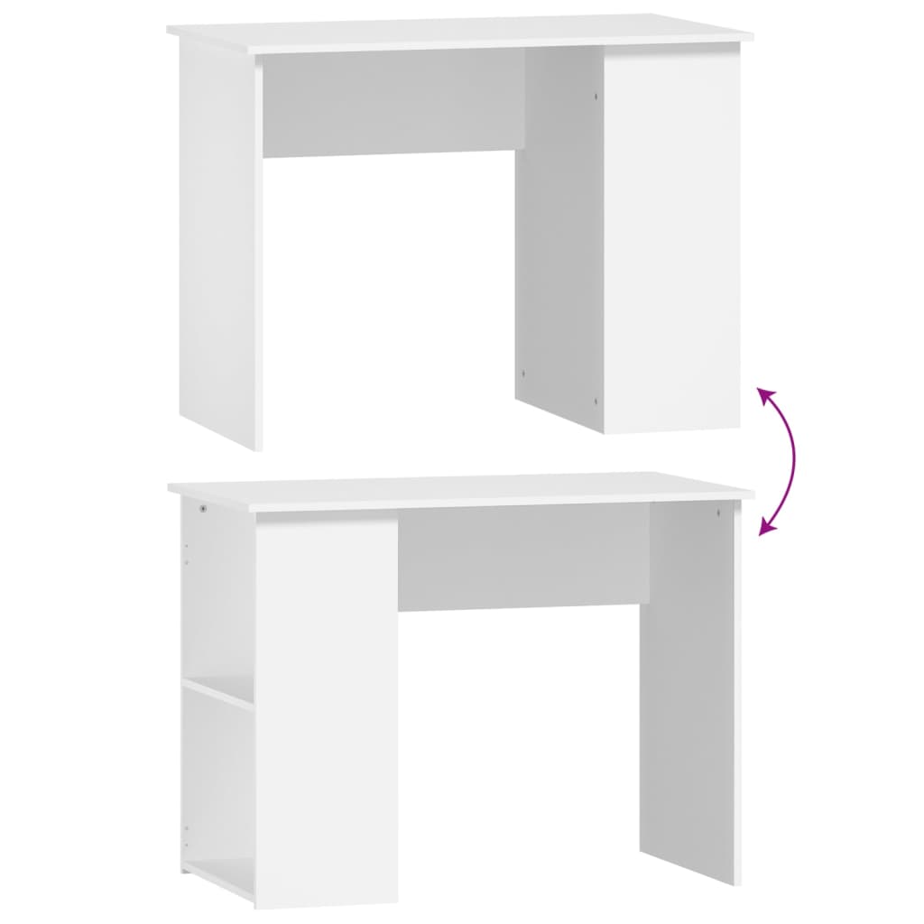 Schreibtisch Weiß 100x55x75 cm Holzwerkstoff