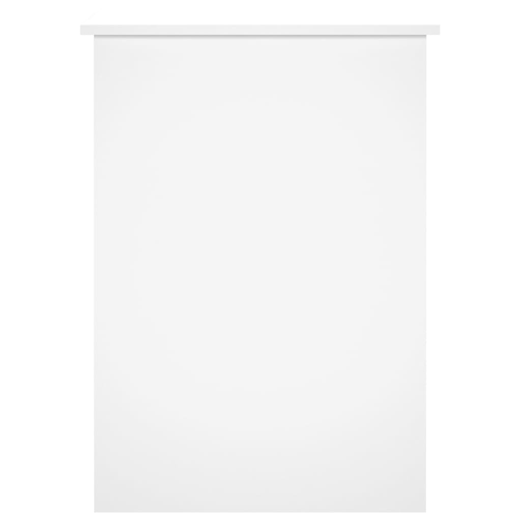 Schreibtisch Hochglanz-Weiß 100x55x75 cm Holzwerkstoff