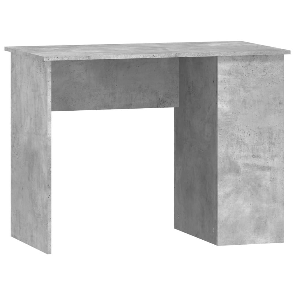Desk concrete gray 100x55x75 cm made of wood
