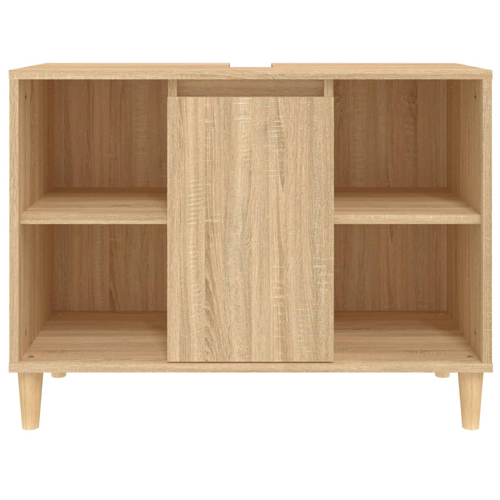 Sonoma oak washbasin cabinet 80x33x60 cm made of wood material