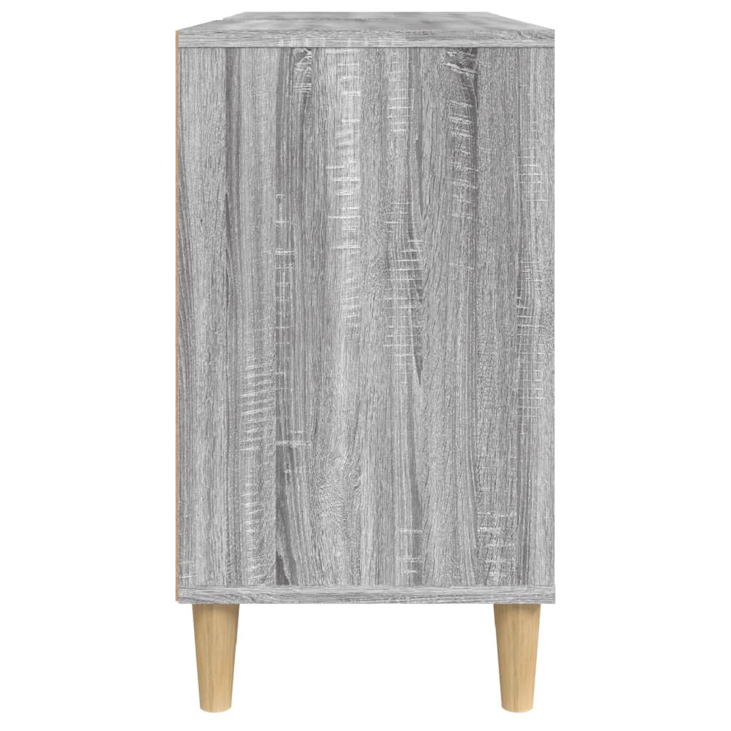 Waschbeckenunterschrank Grau Sonoma 80x33x60 cm Holzwerkstoff