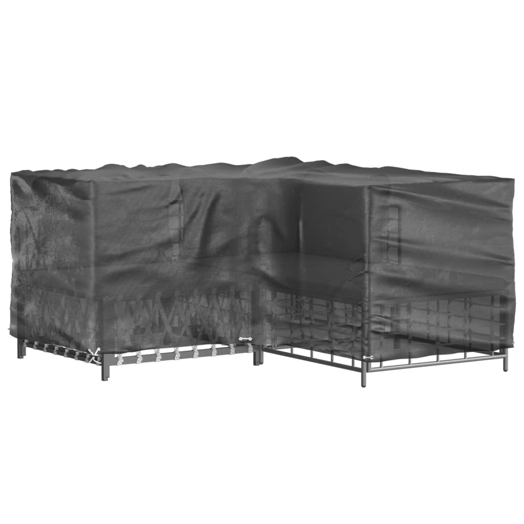L-shaped garden furniture cover 16 eyelets 215x215x90 cm