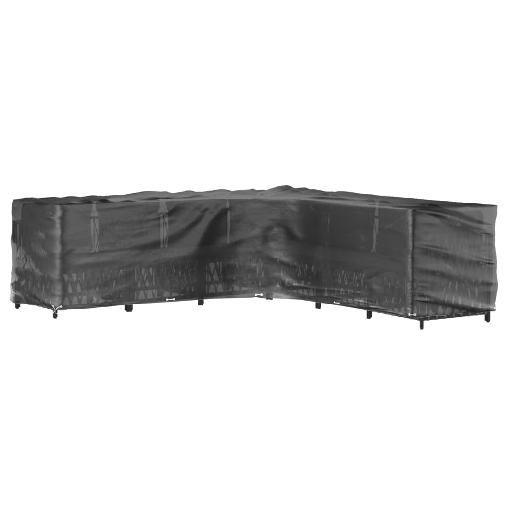 L-shaped garden furniture cover 18 eyelets 220x285x80 cm