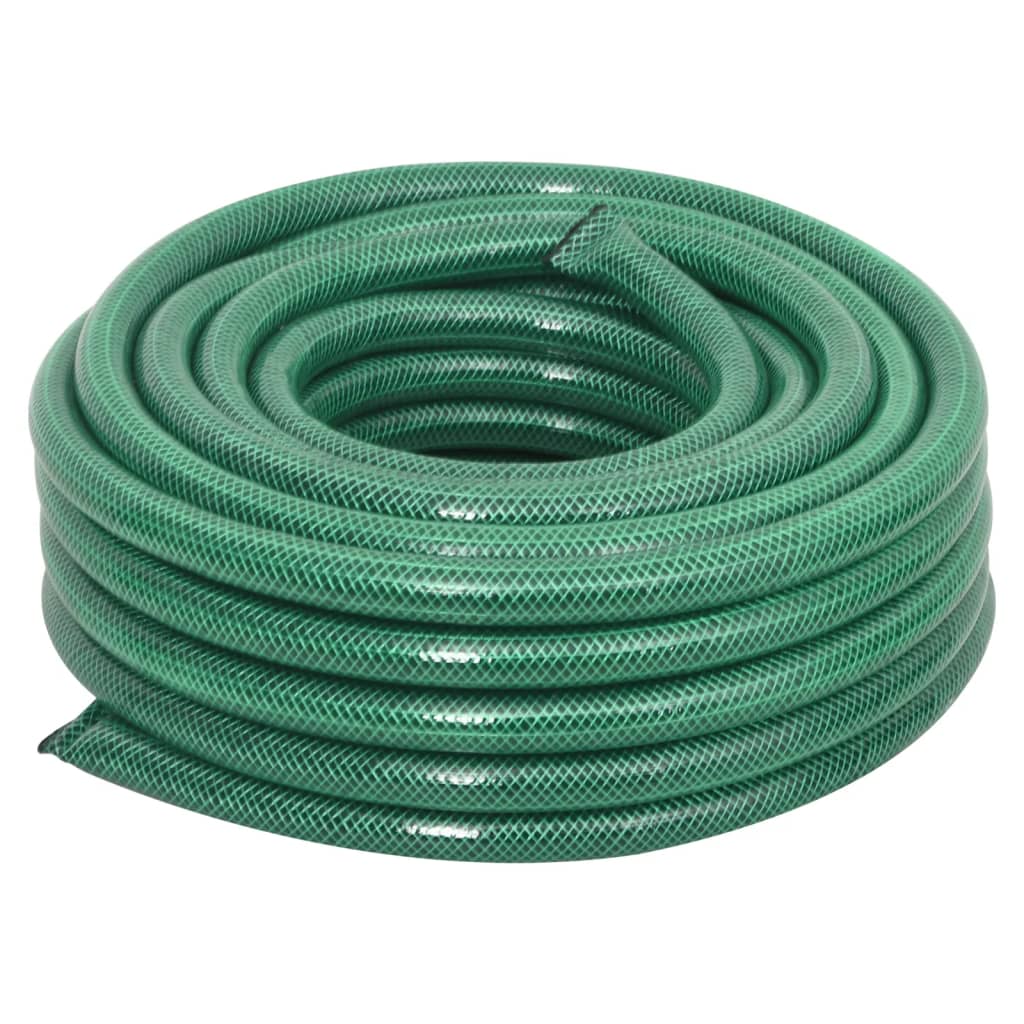 Garden hose with fittings set green 50 m PVC