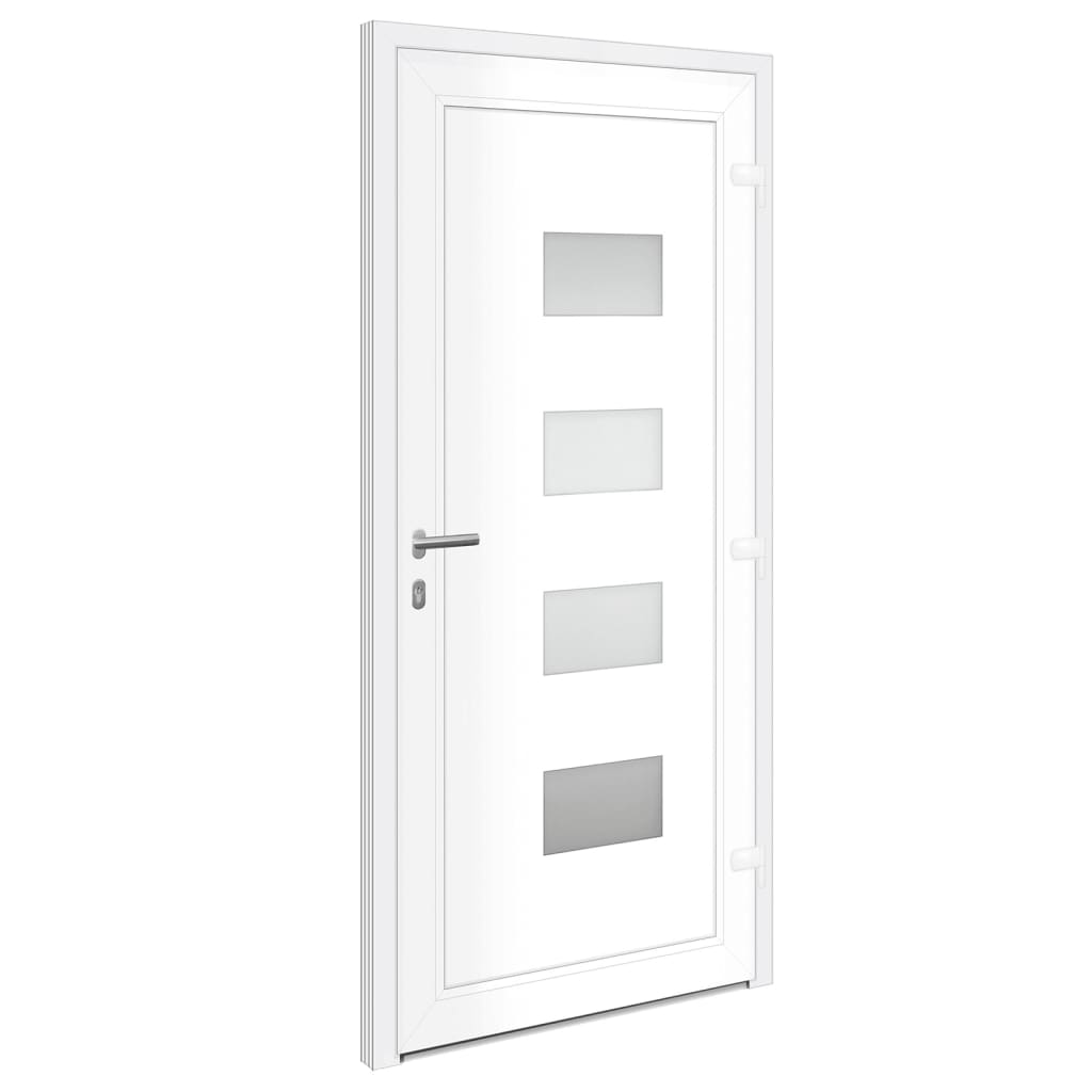 Front door anthracite 100x210 cm aluminum and PVC