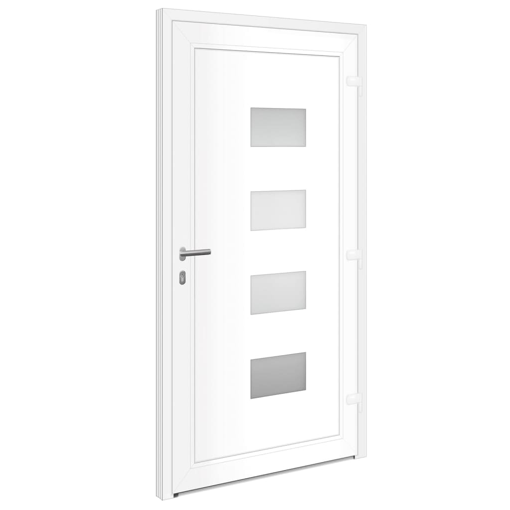 Front door anthracite 110x210 cm aluminum and PVC