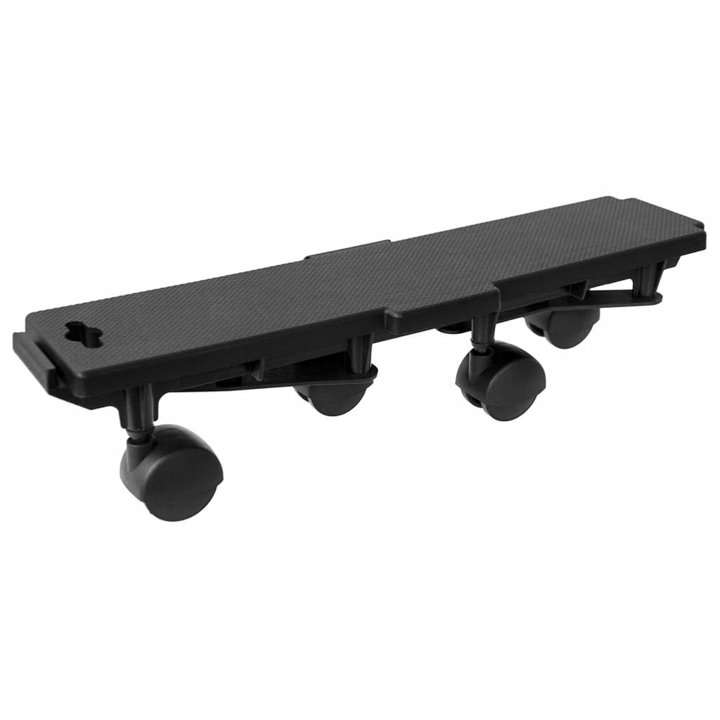 Transport trolley with 4 wheels 4 pieces. Black polypropylene 170 kg