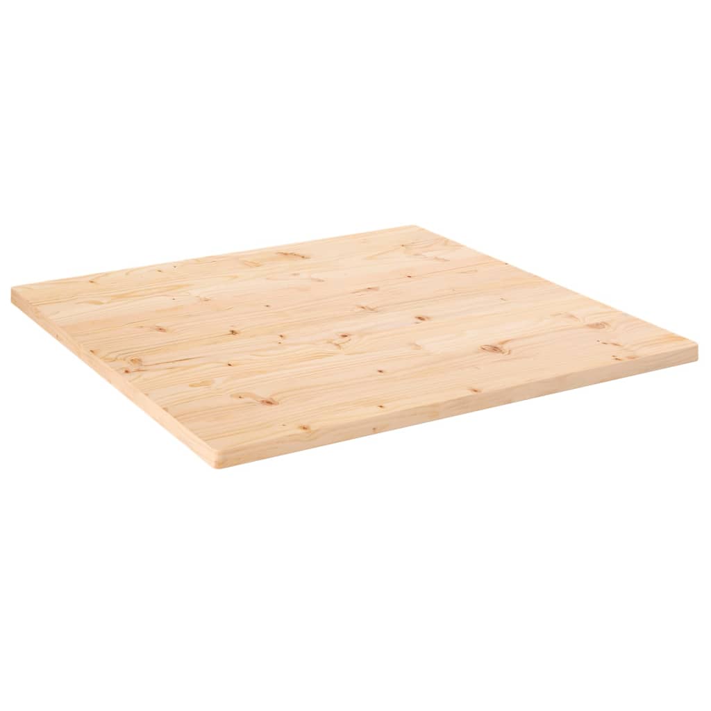 Table top 80x80x2.5 cm solid pine square
