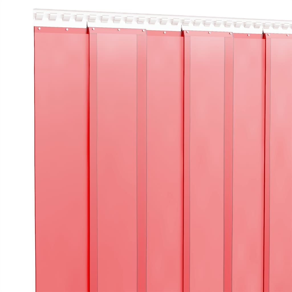 Door curtain red 200x1.6 mm 10 m PVC