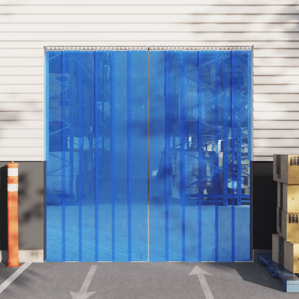 Door curtain blue 200x1.6 mm 10 m PVC