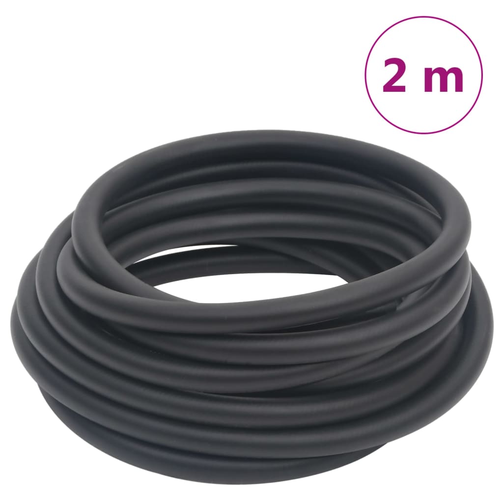 Hybrid air hose black 2 m rubber and PVC