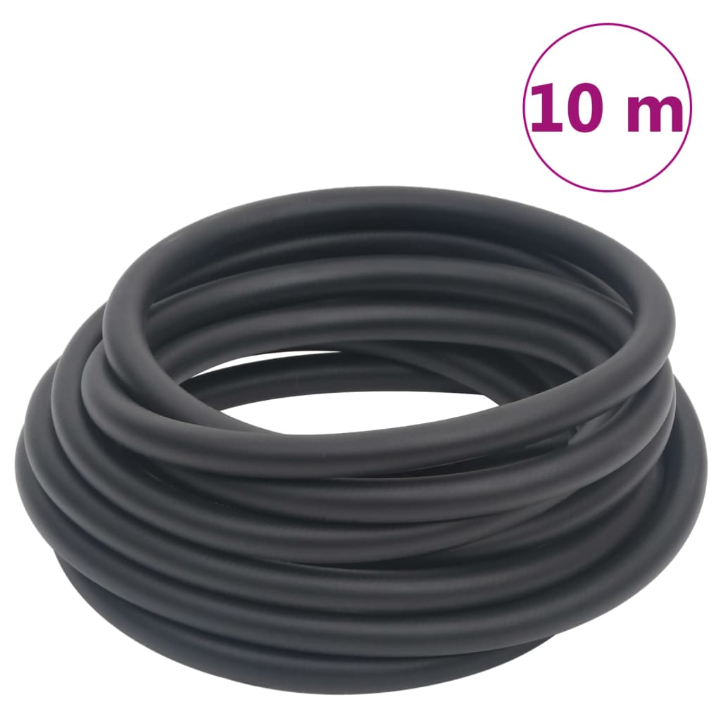 Hybrid air hose black 10 m rubber and PVC