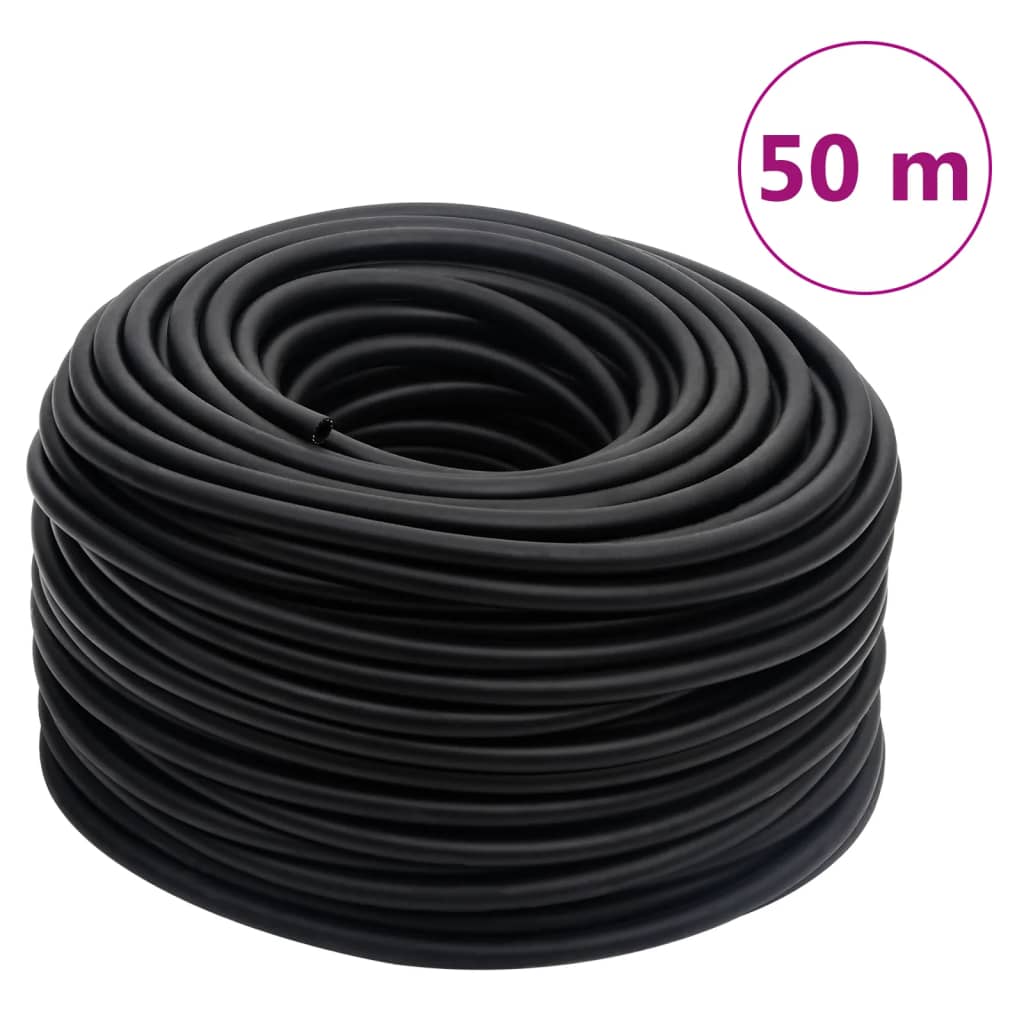 Hybrid air hose black 50 m rubber and PVC