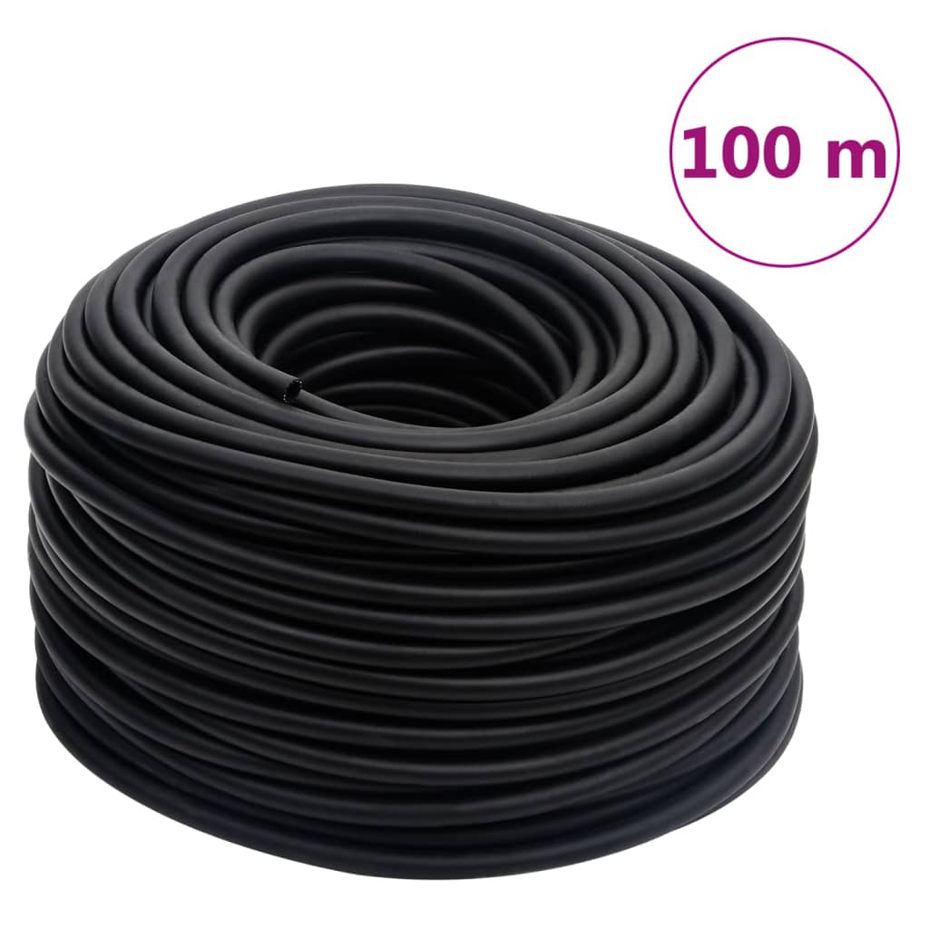 Hybrid air hose black 100 m rubber and PVC
