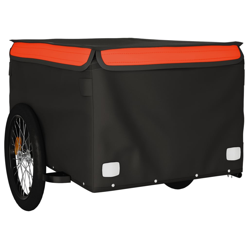 Cargo trailer black and orange 45 kg iron