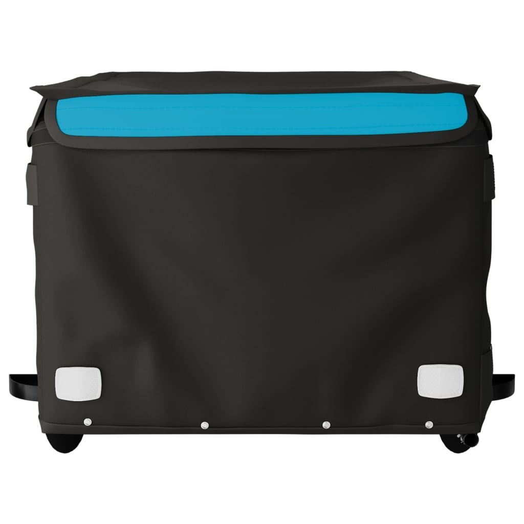 Cargo trailer for bicycle black and blue 45 kg iron