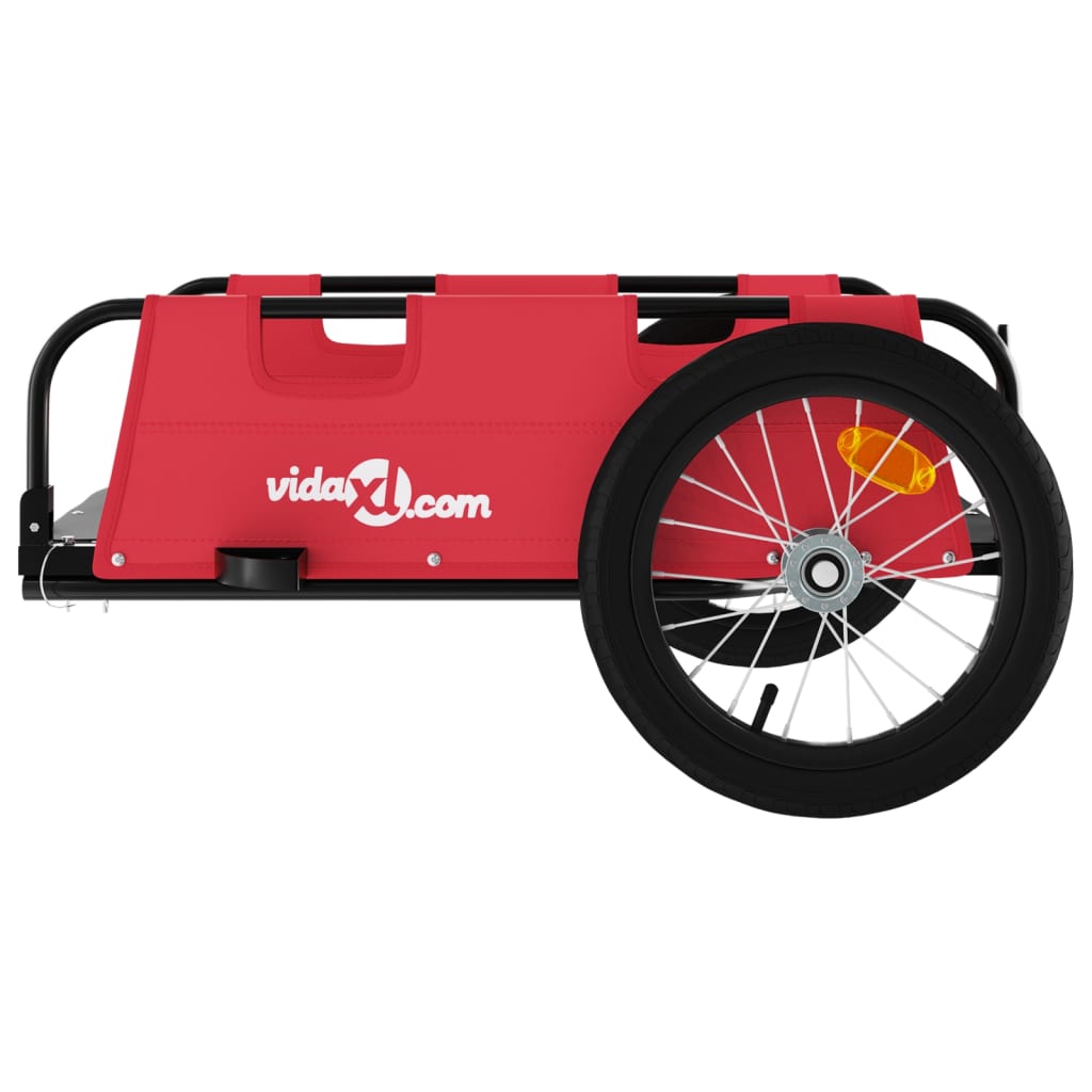 Bicycle trailer red Oxford fabric and iron