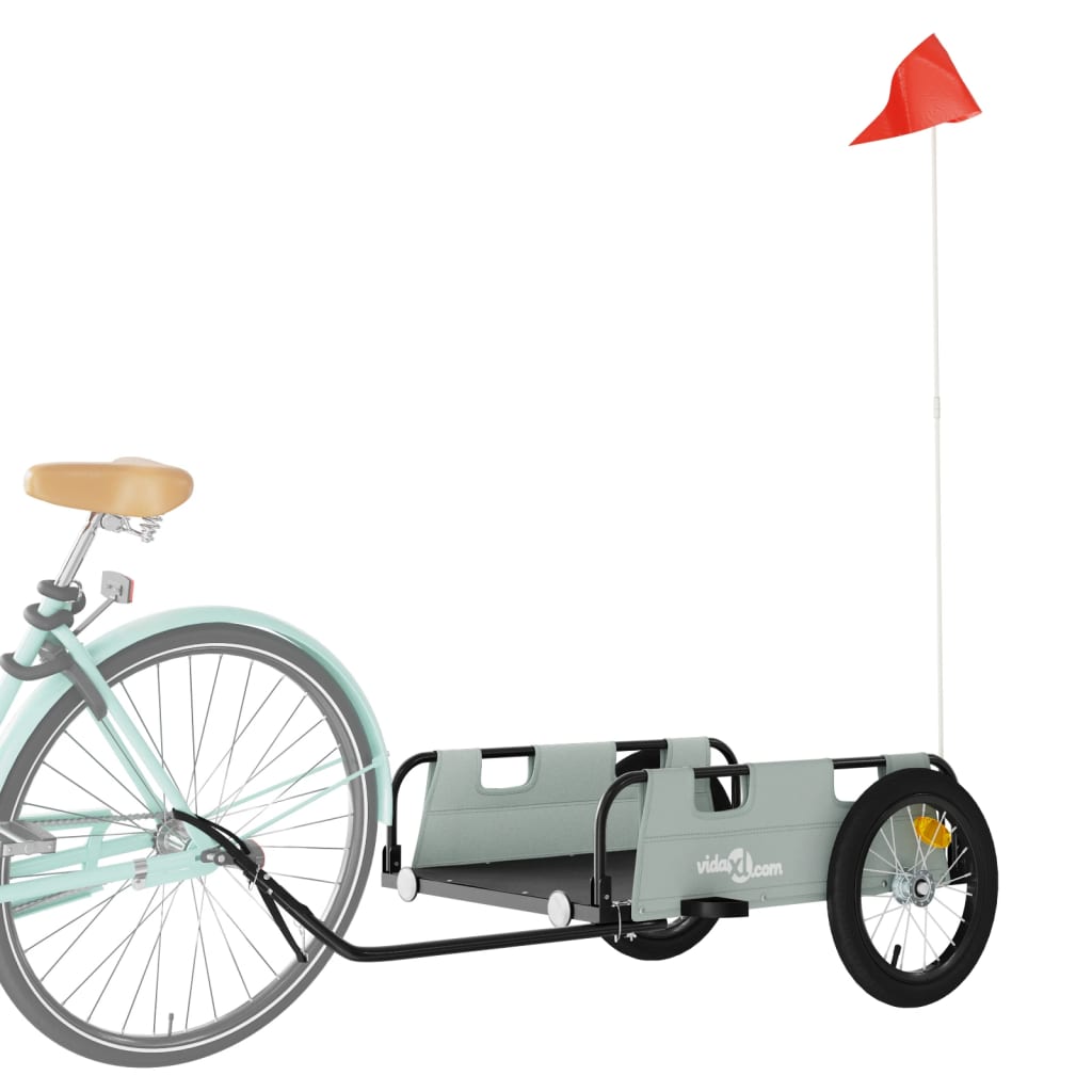 Bicycle trailer gray Oxford fabric and iron