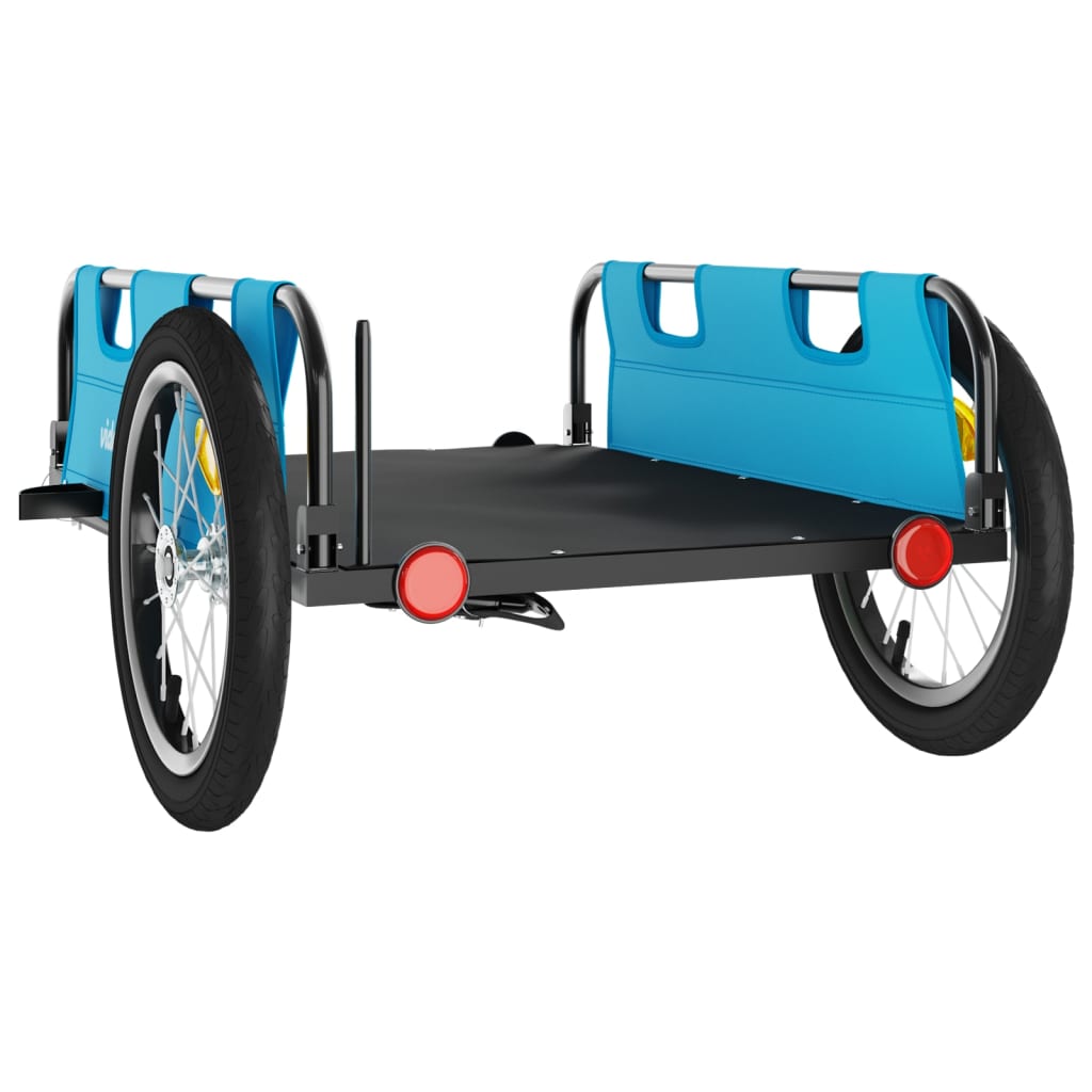 Bicycle trailer blue Oxford fabric and iron