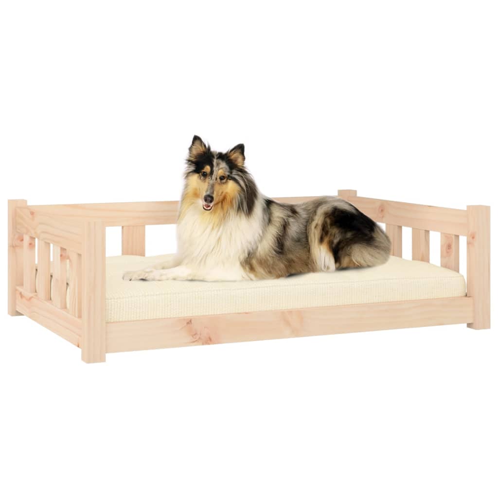 Dog bed 95.5x65.5x28 cm solid pine wood