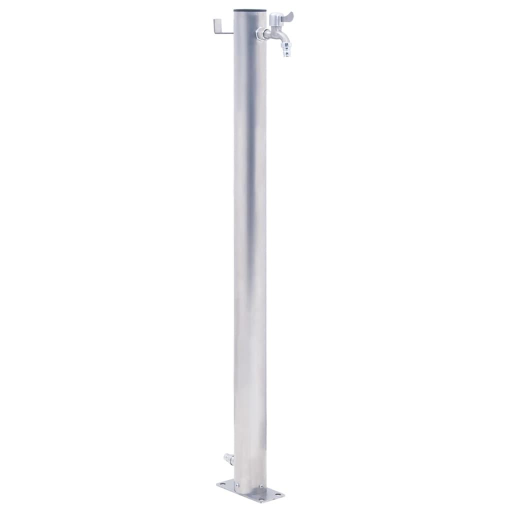 Water column for the garden 40 cm stainless steel round