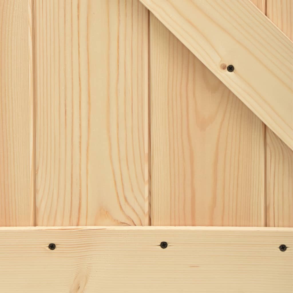 Door 85x210 cm solid pine wood