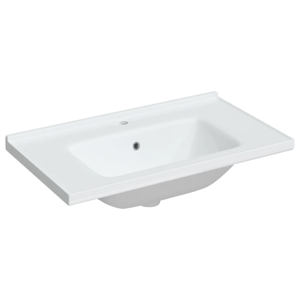 Wash basin white 81x48x19.5 cm rectangular ceramic