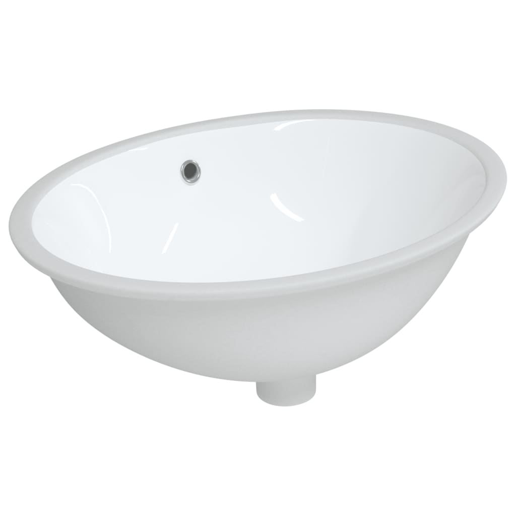 Wash basin white 56x41x20 cm oval ceramic