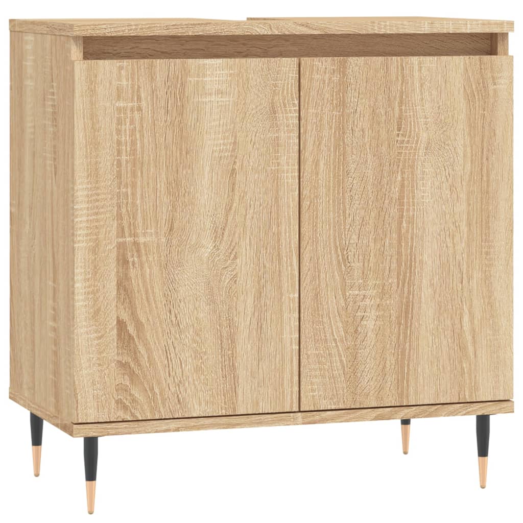 Bathroom cabinet Sonoma oak 58x33x60 cm wood material