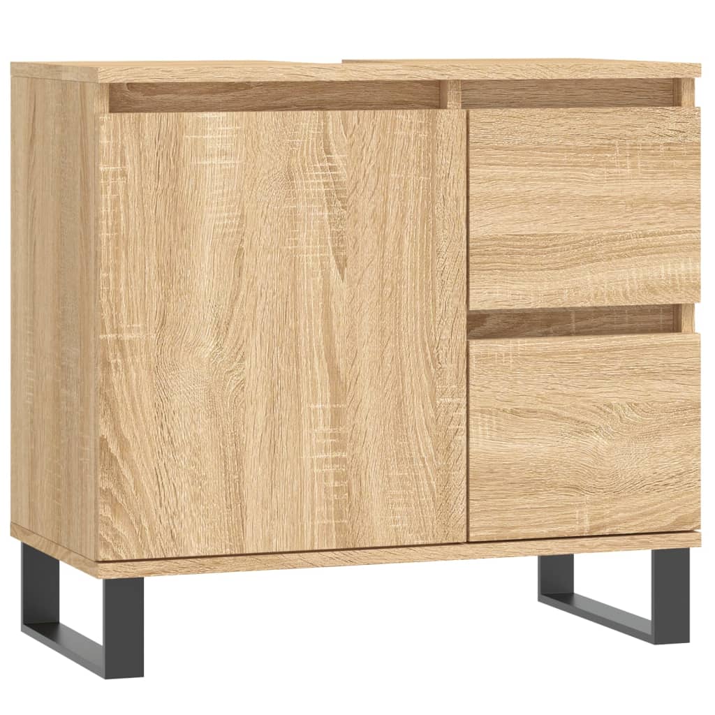Bathroom cabinet Sonoma oak 65x33x60 cm made of wood material