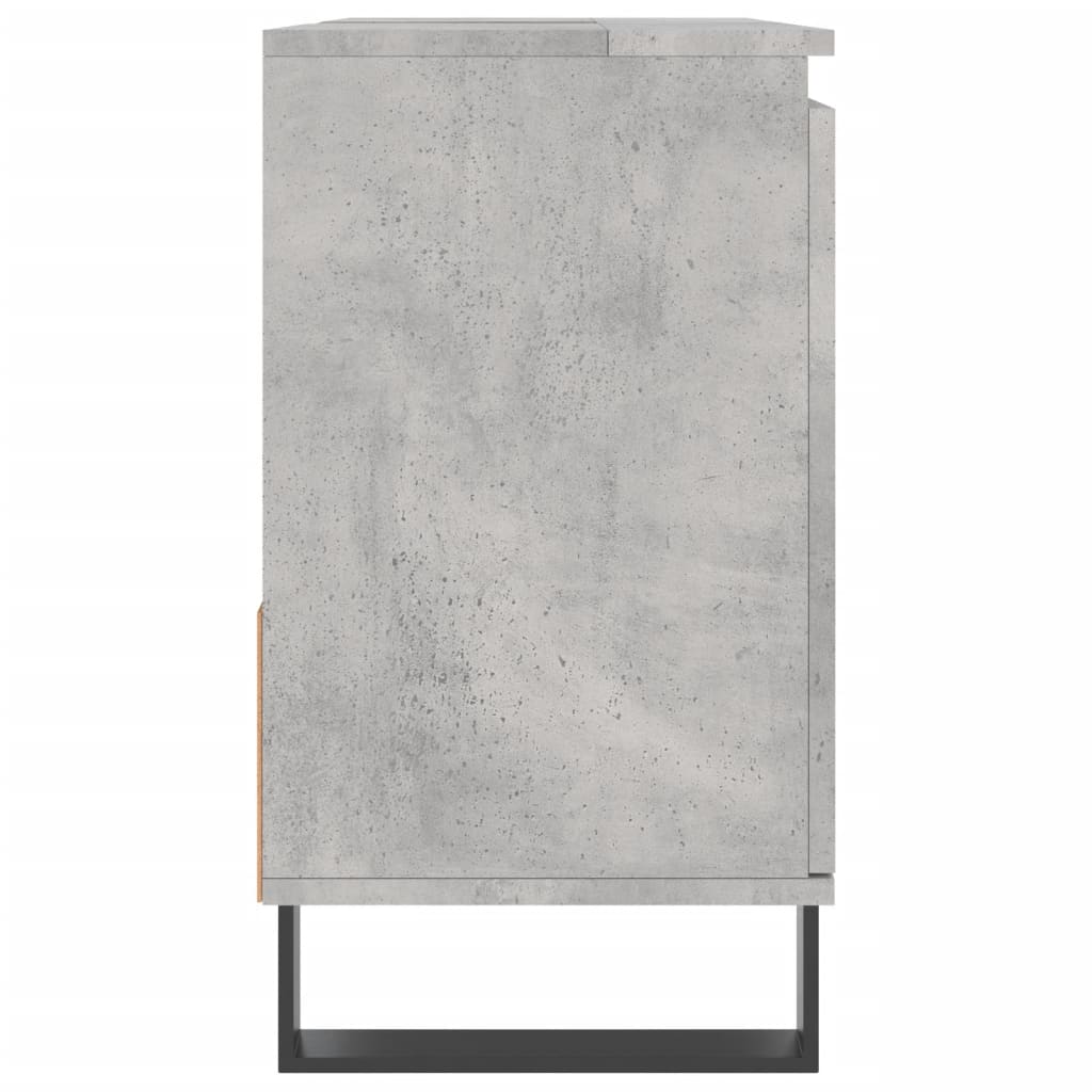 Bathroom cabinet concrete gray 65x33x60 cm made of wood material