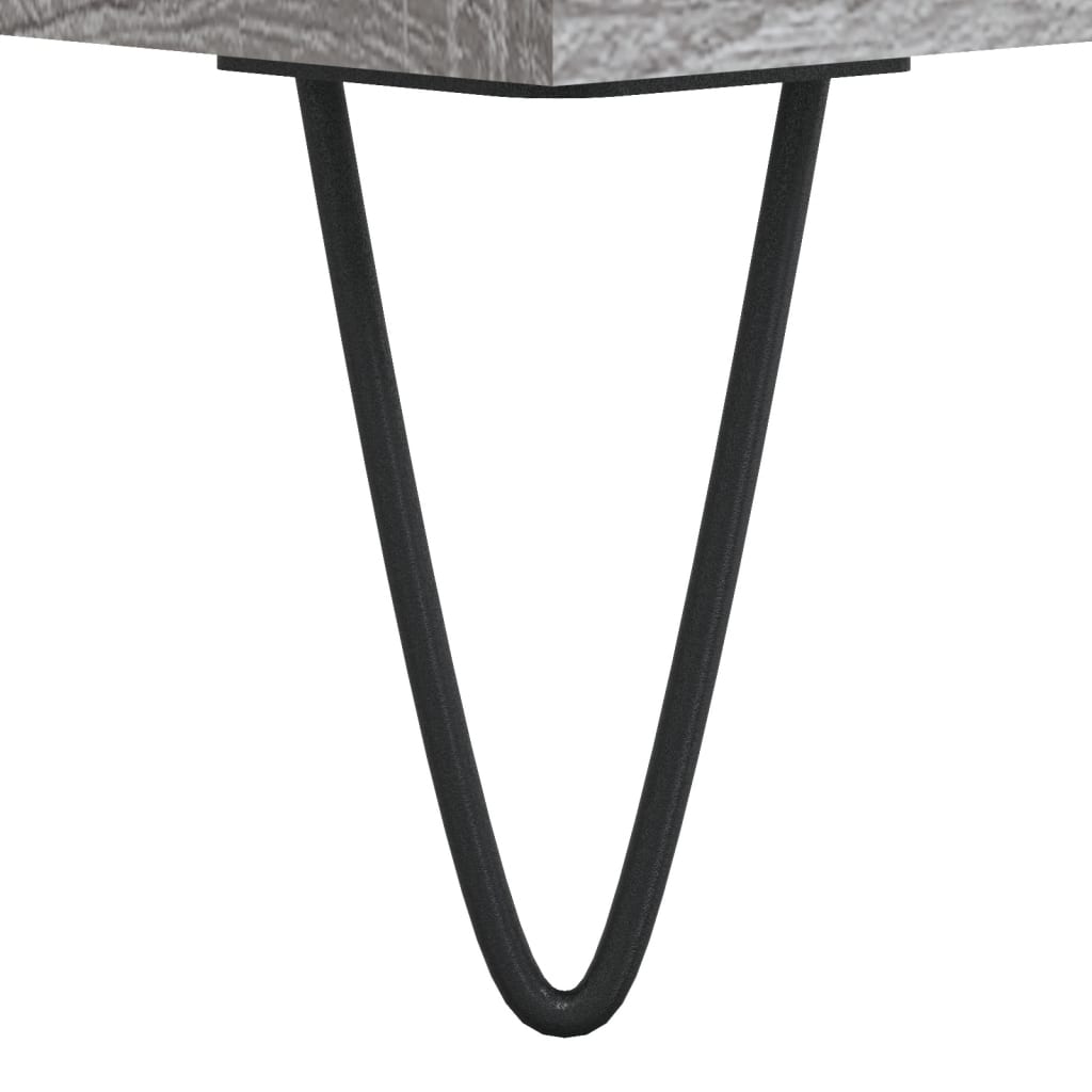 Badschrank Grau Sonoma 80x33x60 cm Holzwerkstoff