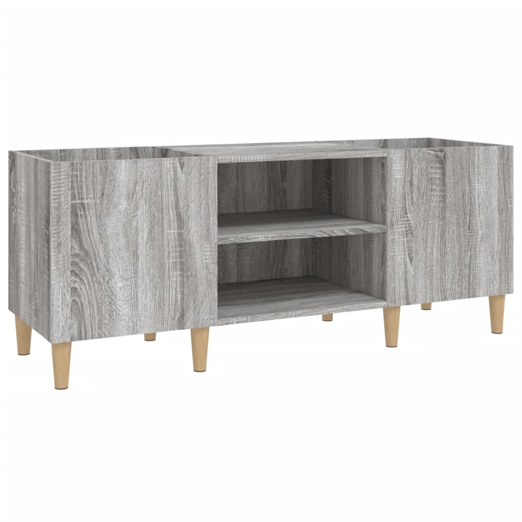 Plattenschrank Grau Sonoma 121x38x48 cm Holzwerkstoff