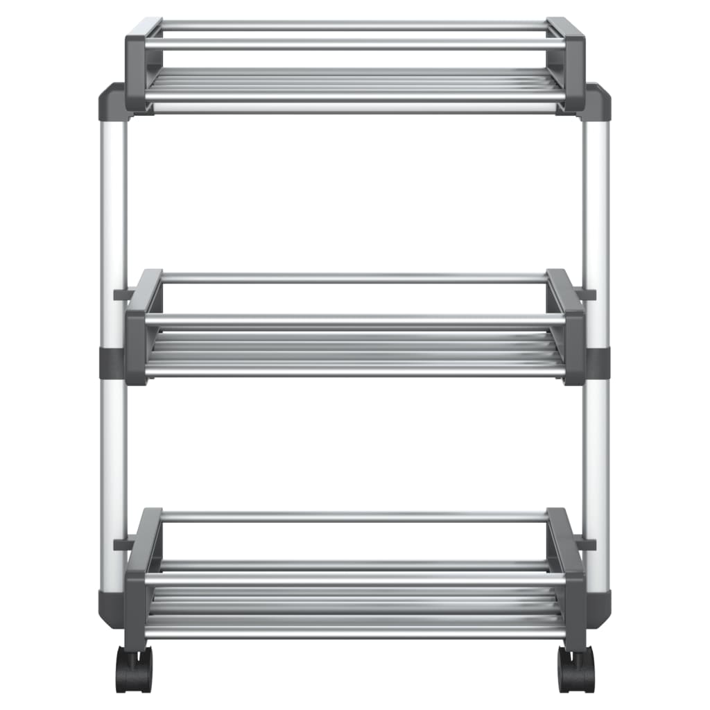 Storage trolley 59x20x75 cm aluminum