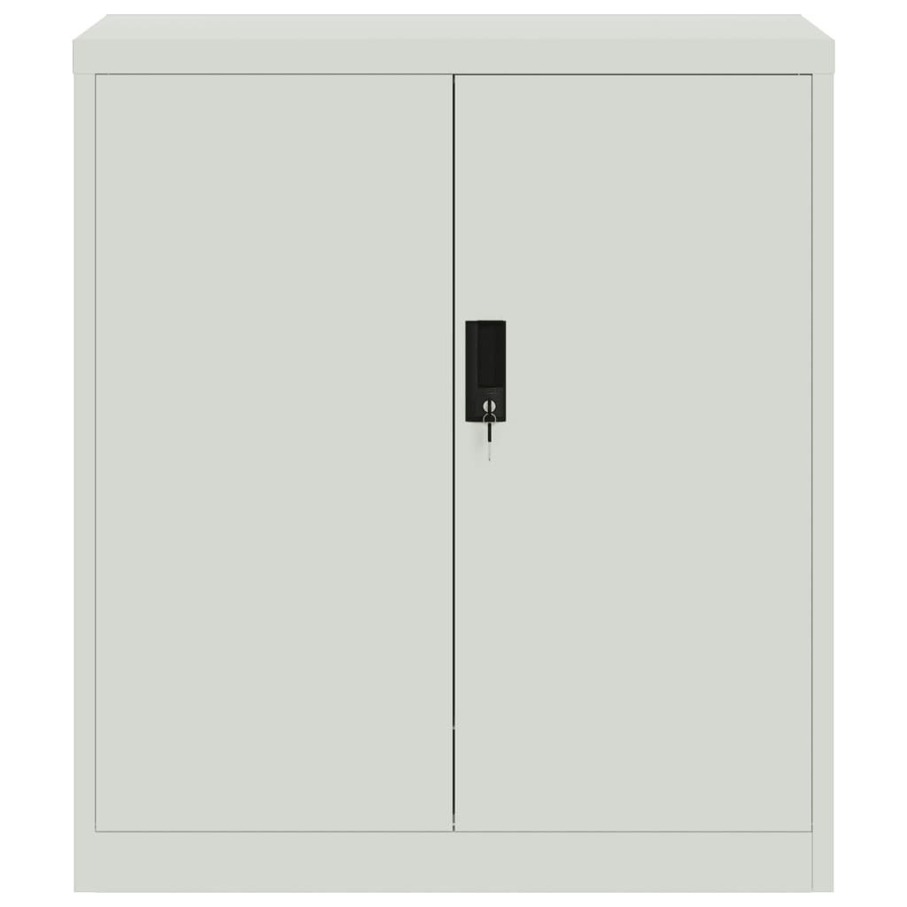 Filing cabinet light gray 79x40x90 cm steel