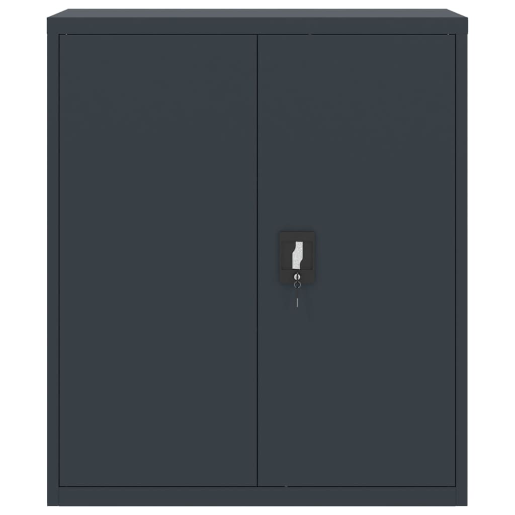 Filing cabinet anthracite 90x40x105 cm steel