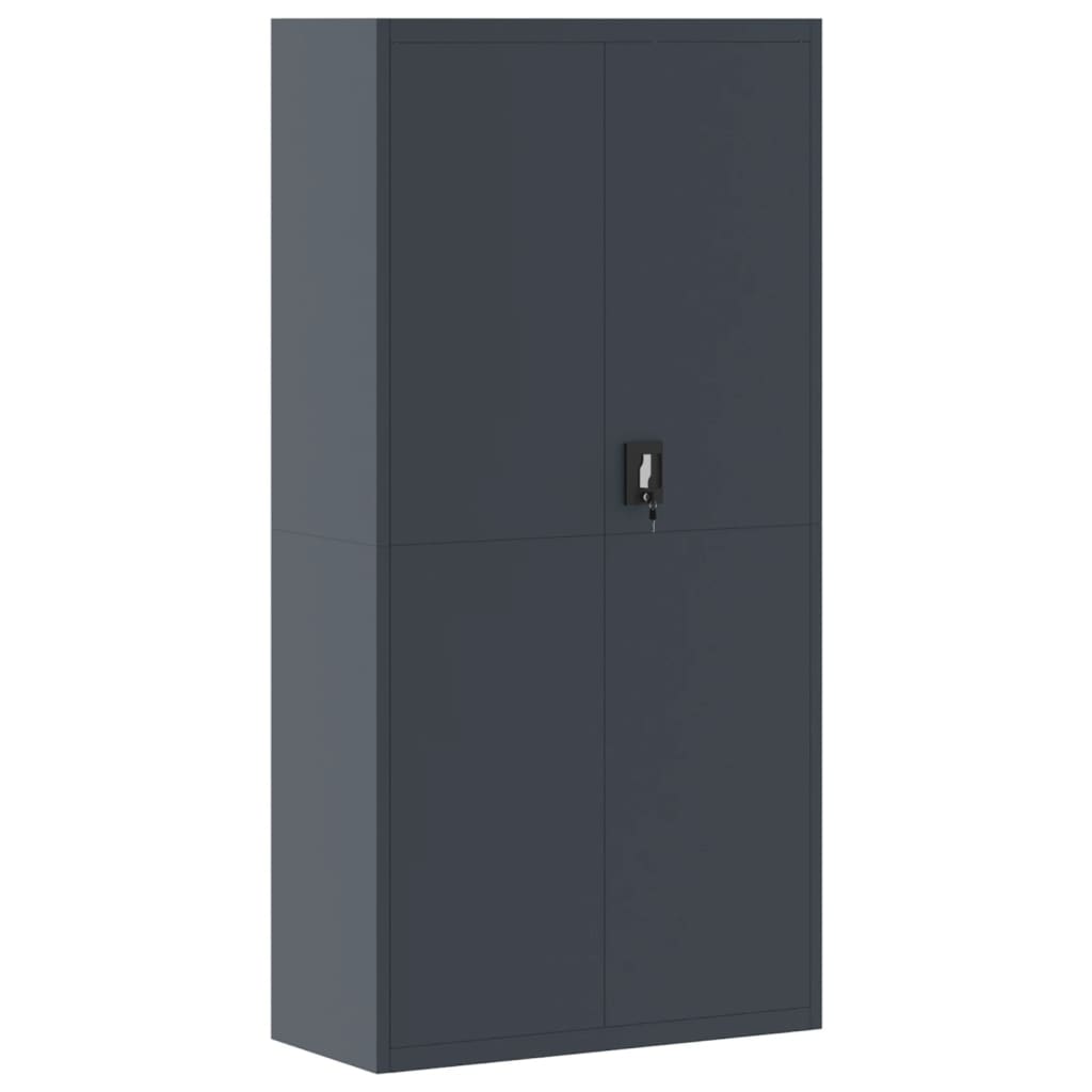 Filing cabinet anthracite 90x40x180 cm steel